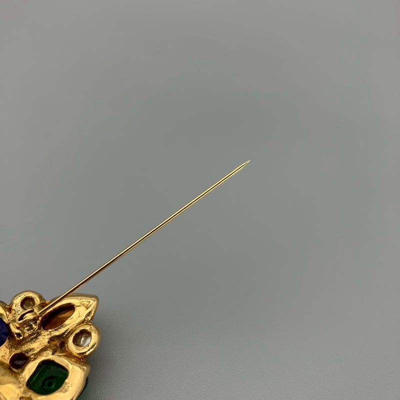 CHANEL (シャネル) ヴィンテージ カラーストーン グリポア ライン