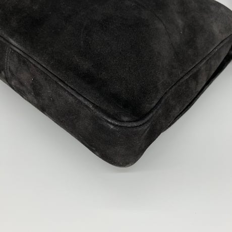 CHANEL (シャネル) ヴィンテージ スエード トリプルココマーク ショルダーバッグ