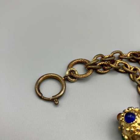 CHANEL (シャネル) ヴィンテージ カラーストーン グリポア ブレスレット