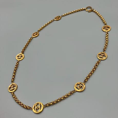 CHANEL (シャネル) ヴィンテージ ラウンド ココマーク ネックレス