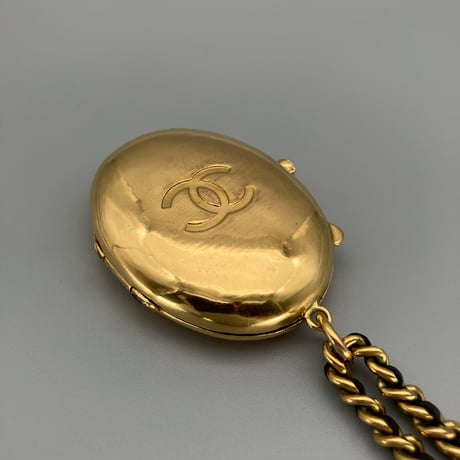 CHANEL (シャネル) ヴィンテージ ロケットペンダント ココマーク ネックレス
