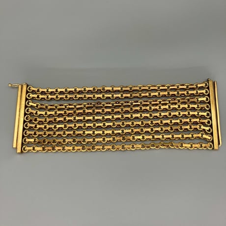 CHANEL (シャネル) ヴィンテージ ラインストーン 9連チェーン ブレスレット