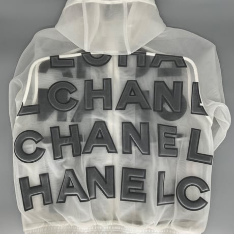 CHANEL (シャネル) ファレル ウィリアムス ビッグロゴ メッシュ ブルゾン ジャケット