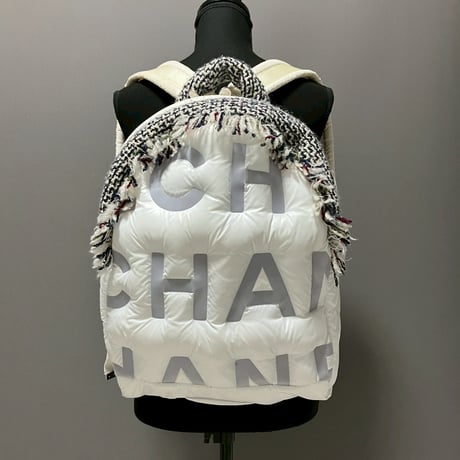 CHANEL (シャネル) ドゥドーヌ ココネージュ ツイード ロゴ ココマーク リュックサック バックパック