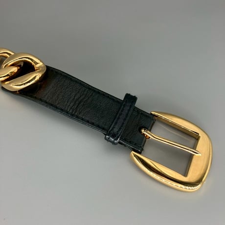 CHANEL (シャネル) ヴィンテージ チェーン レザー ベルト