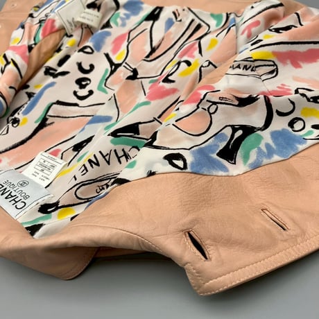 CHANEL (シャネル) ヴィンテージ ラムスキン レザー ベージュ ココボタン ベスト