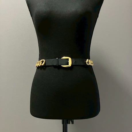 CHANEL (シャネル) ヴィンテージ チェーン レザー ベルト
