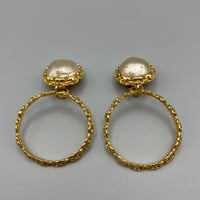 CHANEL (シャネル) ヴィンテージ パール スイング イヤリング