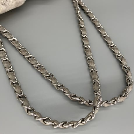 CHANEL (シャネル) ヴィンテージ スポーツライン ファー ココマーク ダブルチェーン ショルダーバッグ