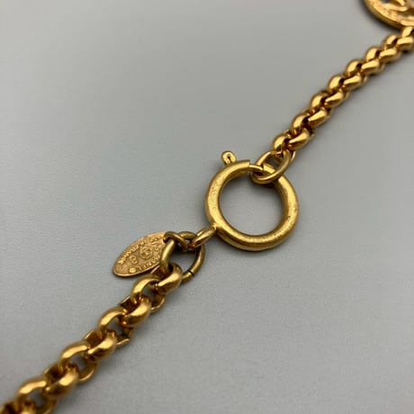 CHANEL (シャネル) ヴィンテージ ココマーク ロゴ ラウンド ネックレス