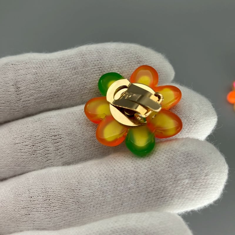 CHANEL (シャネル) ヴィンテージ フラワー ココマーク マルチカラー