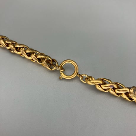 CHANEL (シャネル) ヴィンテージ カラーストーン グリポア ラインストーン ロングネックレス