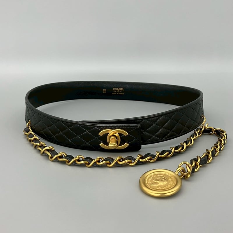 CHANEL (シャネル) ヴィンテージ マトラッセ ココマーク ターンロック