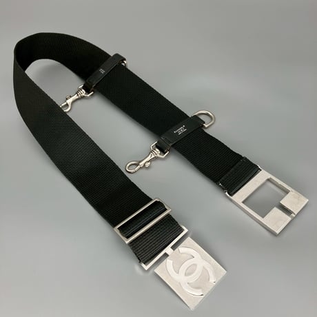CHANEL (シャネル) ヴィンテージ スポーツライン ココマーク ストラップ ナイロン ベルト