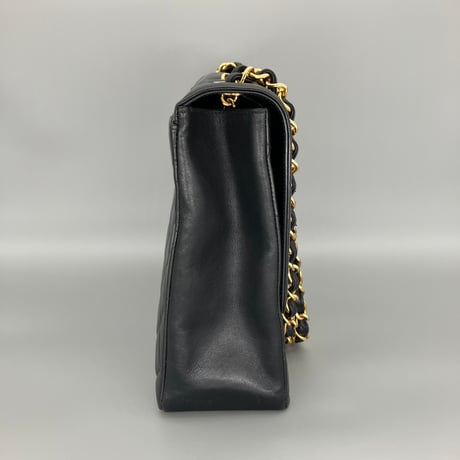 CHANEL (シャネル) ヴィンテージ デカマトラッセ34 ターンロック ダブルチェーン ショルダーバッグ