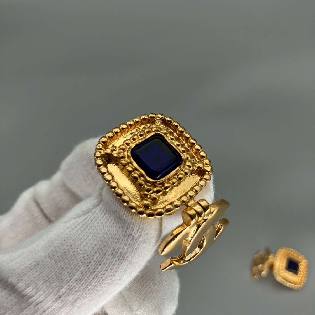 CHANEL (シャネル) ヴィンテージ グリポア カラーストーン ココ