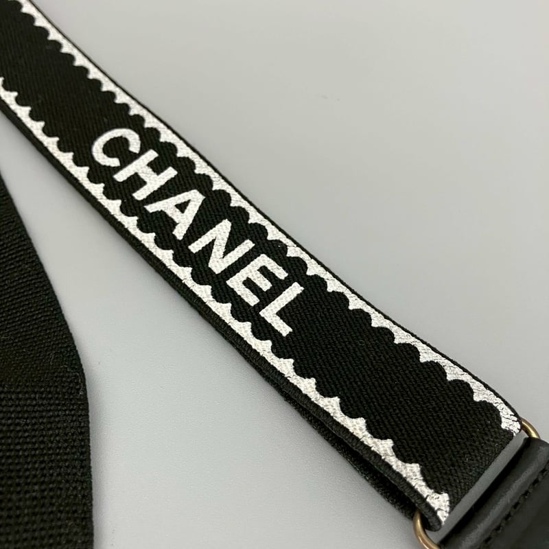 CHANEL (シャネル) ヴィンテージ ココマーク ロゴ サスペンダー