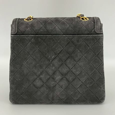 CHANEL (シャネル) ヴィンテージ スエード ターンロック ココマーク ショルダーバッグ