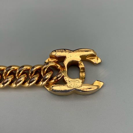 CHANEL (シャネル) ヴィンテージ デカココ ココマーク ターンロック ブレスレット