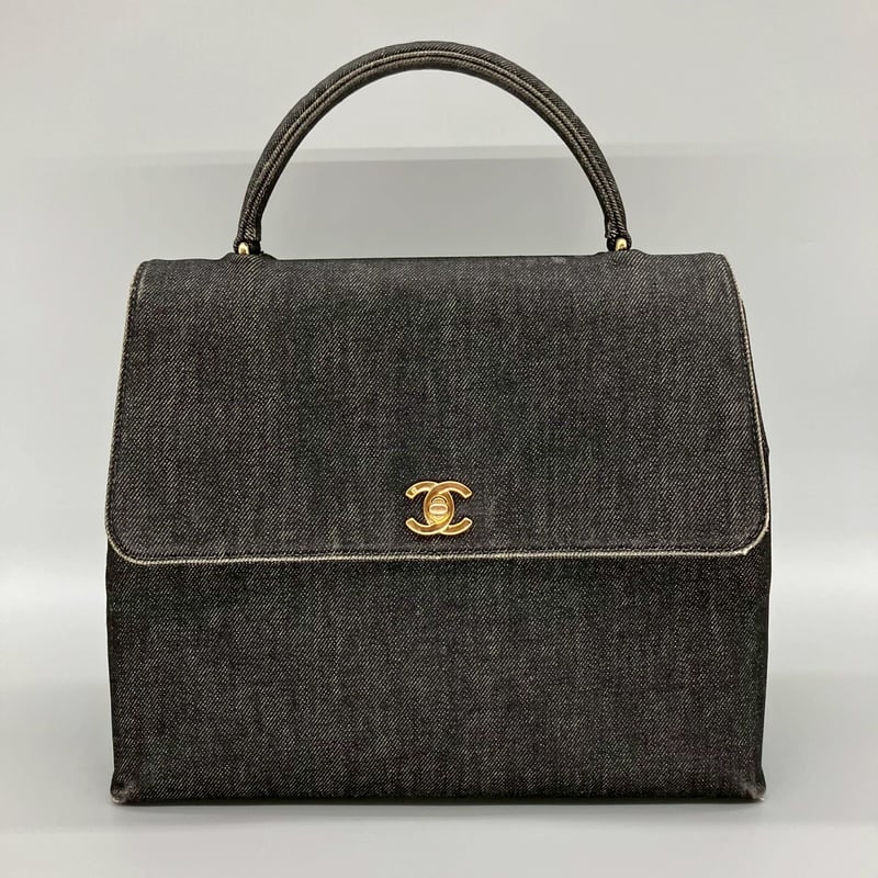 CHANEL (シャネル) ヴィンテージ デニム ターンロック ココ