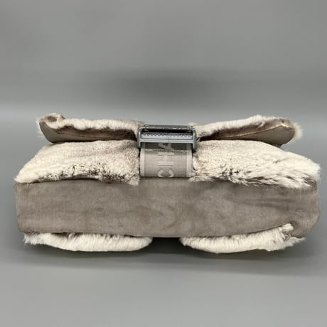 CHANEL (シャネル) ヴィンテージ スポーツライン ファー ココマーク ダブルチェーン ショルダーバッグ