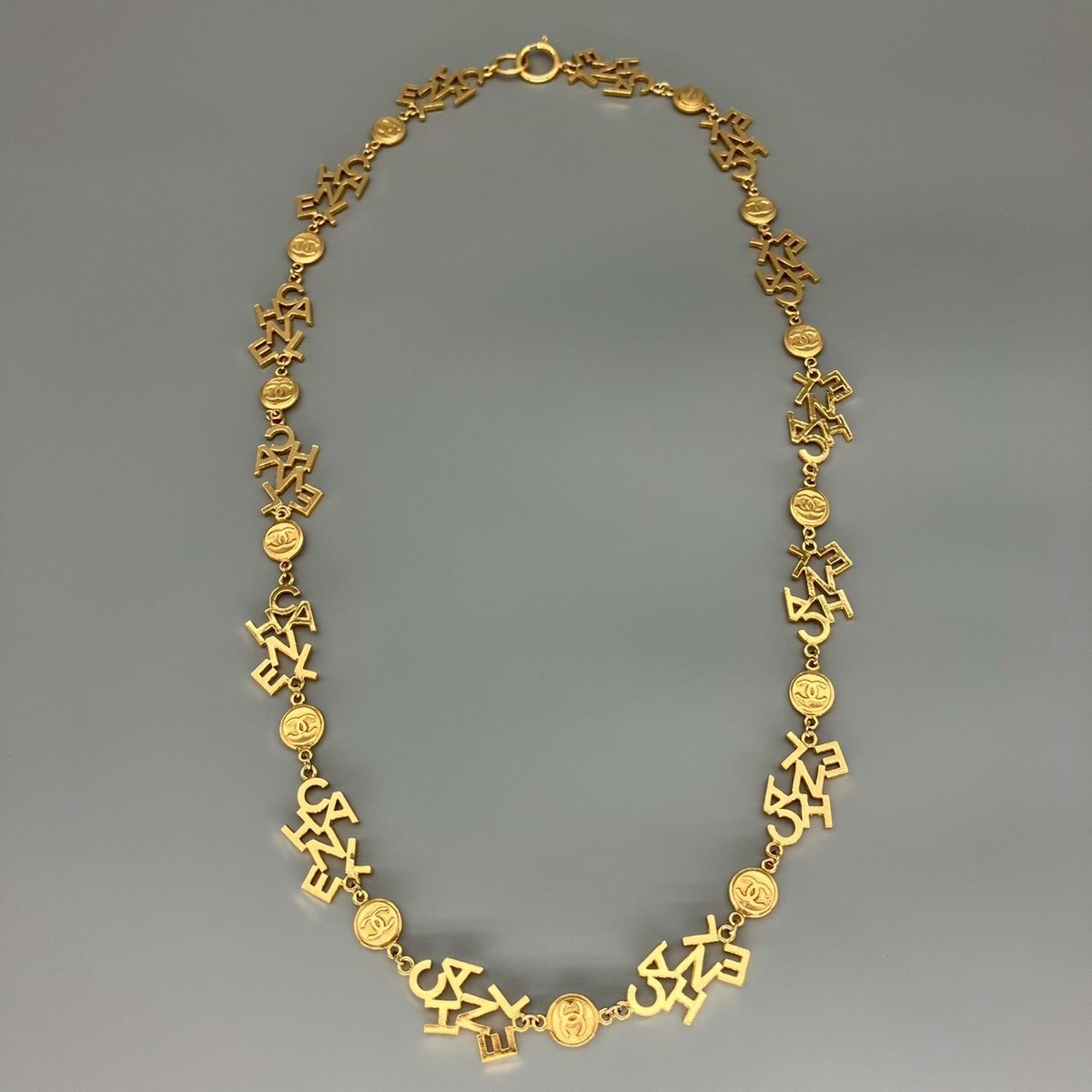 CHANEL (シャネル) ヴィンテージ ココマーク ロゴ ロングチェーン