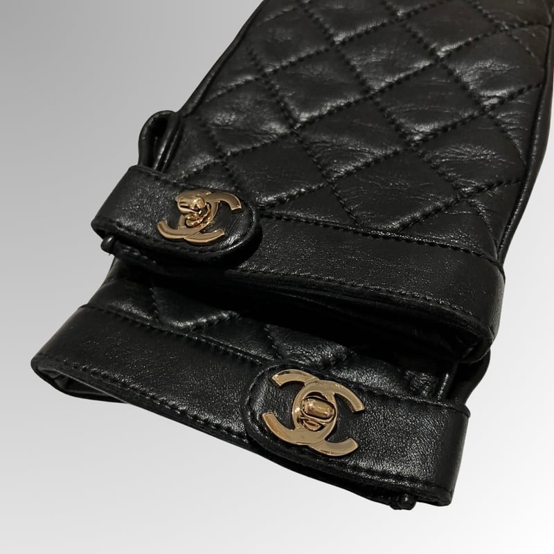 CHANEL/シャネル/ココマーク/ターンロック/グローブ/手袋 CHANEL/シャネル/ココマーク/ターンロック/グローブ/手袋