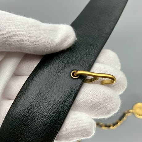 CHANEL (シャネル) ヴィンテージ マトラッセ ココマーク ターンロック チェーン ベルト