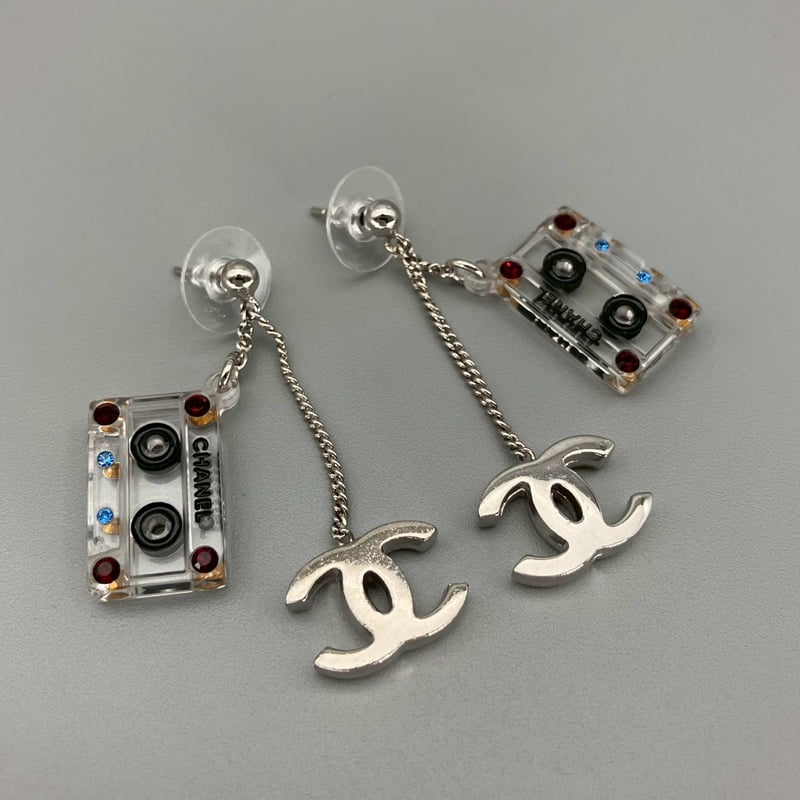 CHANEL (シャネル) ヴィンテージ カセットテープ ココマーク ピアス