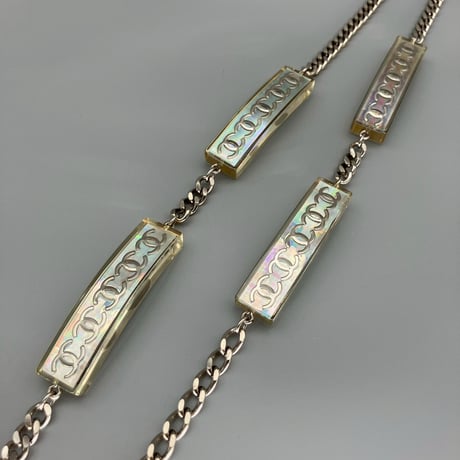 CHANEL (シャネル) ヴィンテージ ココマーク クリア チェーンベルト