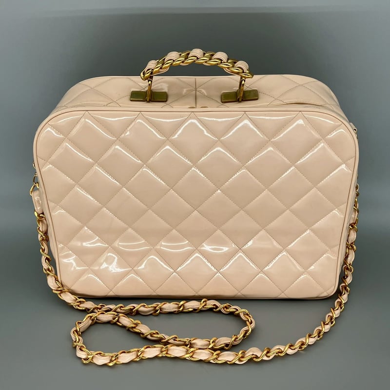 CHANEL (シャネル) ヴィンテージ パテントレザー エナメル バニティ
