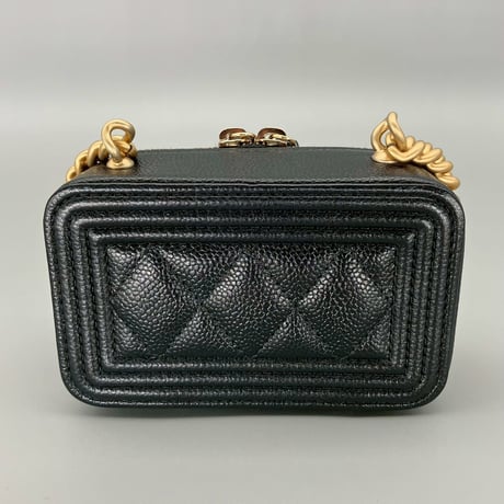 CHANEL (シャネル) ボーイシャネル キャビアスキン ココマーク ミニショルダーバッグ