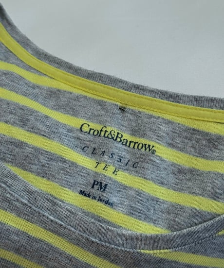 yellow border long tee