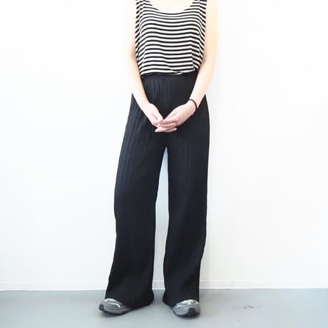PLATS PLATS プリーツワイドパンツ マルチカラー フラワー柄クリスタルプリーツパンツ 通販【ニッセン】