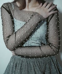 pearl sheer tops