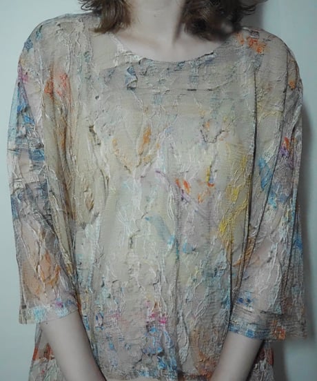 gradation lace design tops