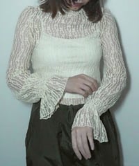 frill collar lace tops