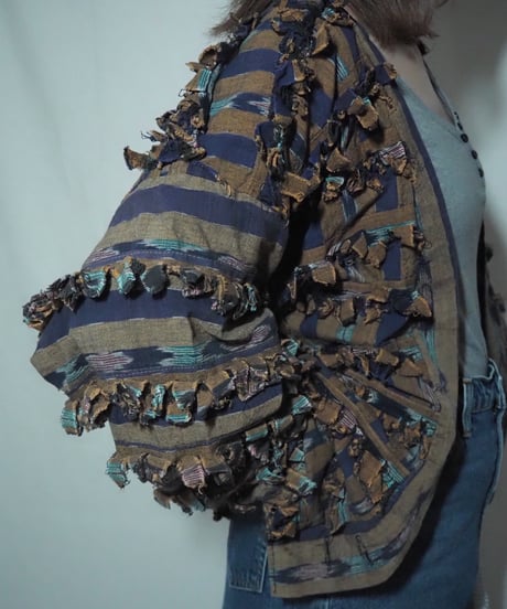 Paula sweet native pattern fringe jacket