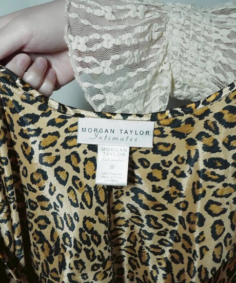 leopard lingerie camisole dress