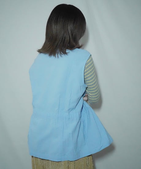 west drawstring vest