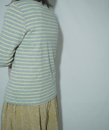 yellow border long tee
