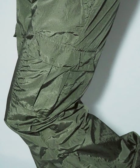 khaki nylon cargo pants