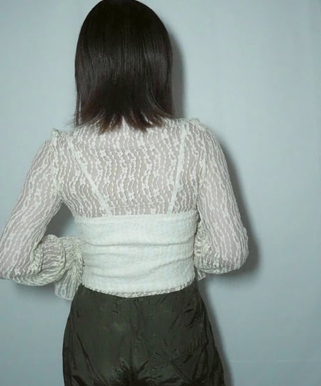frill collar lace tops