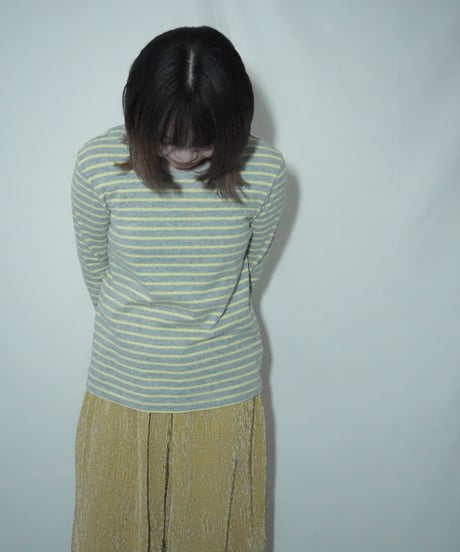 yellow border long tee