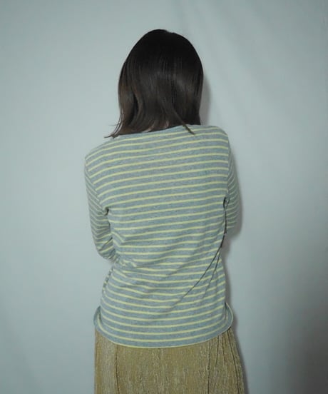 yellow border long tee