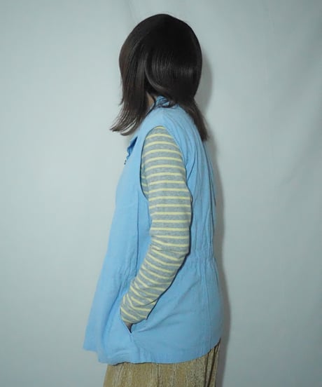 west drawstring vest