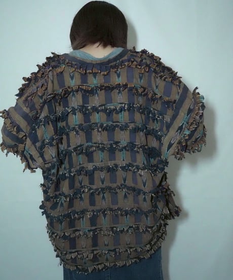 Paula sweet native pattern fringe jacket