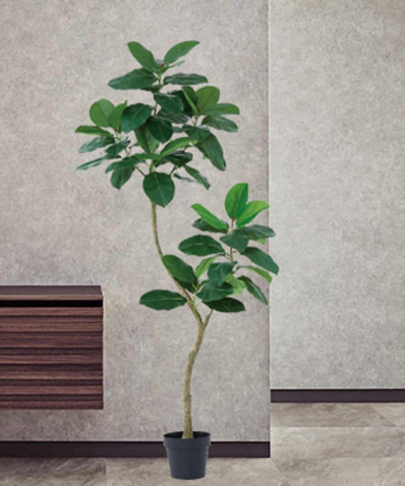 ゴムの木 】フェイクグリーン 人工観葉植物 インテリア ディスプレイ