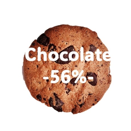 chocolate56% cookie　カカオ５６％チョコレート