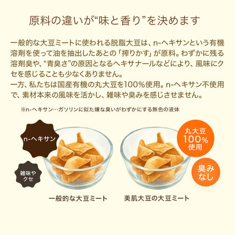 【ネコポス対応】【有機JAS認証】国産有機丸大豆100% 大豆ミート スライス 2袋セット（各80g）噛むほど豆腐の味｜豆腐の進化系｜Bihadaiz